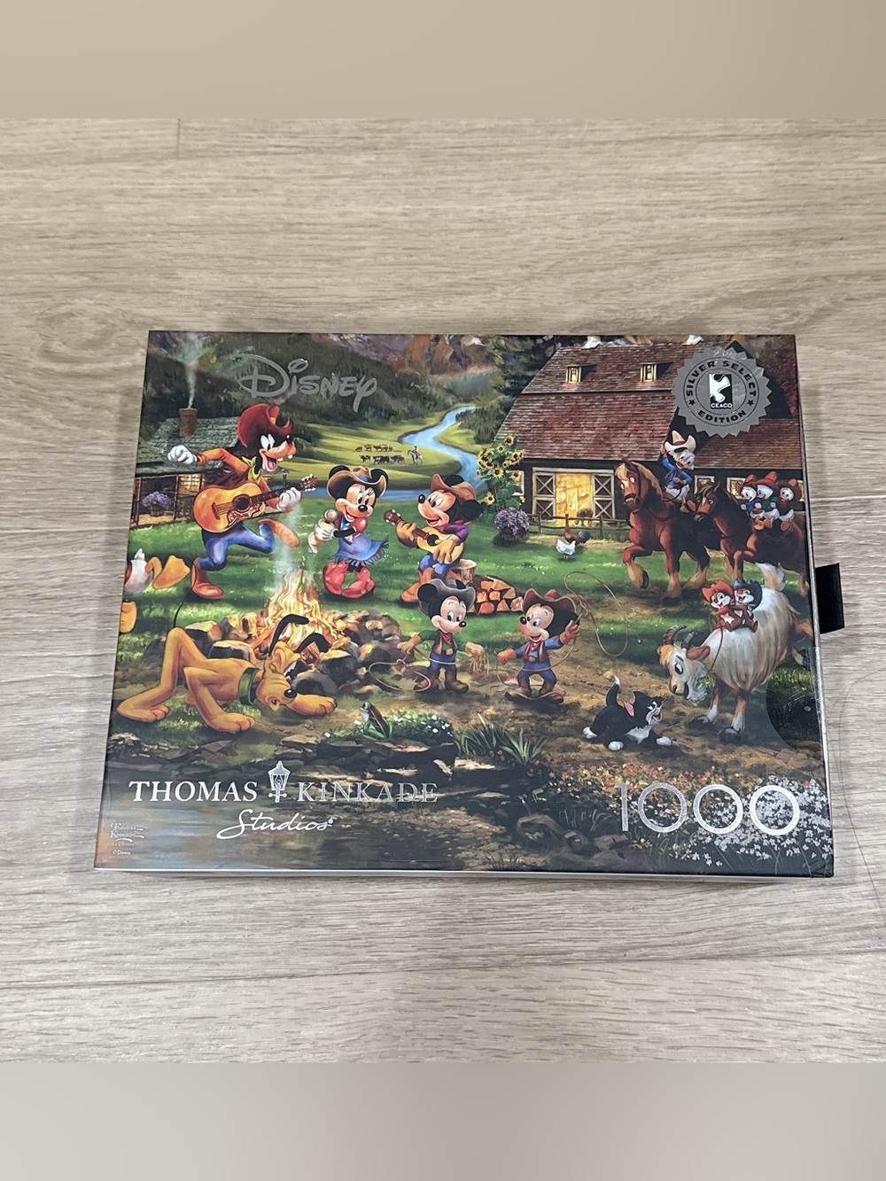 Thomas kinkade Disney Mickey and Minnie Rocky Mountain round up 1000 pc puzzle